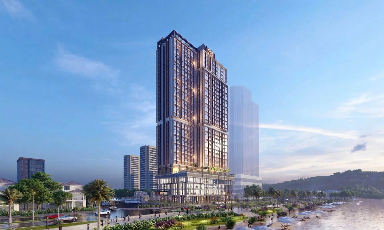 Dự án tọa lạc tại mặt tiền đường Nguyễn Tất Thành, phường Hải Vân, TP Đà Nẵng