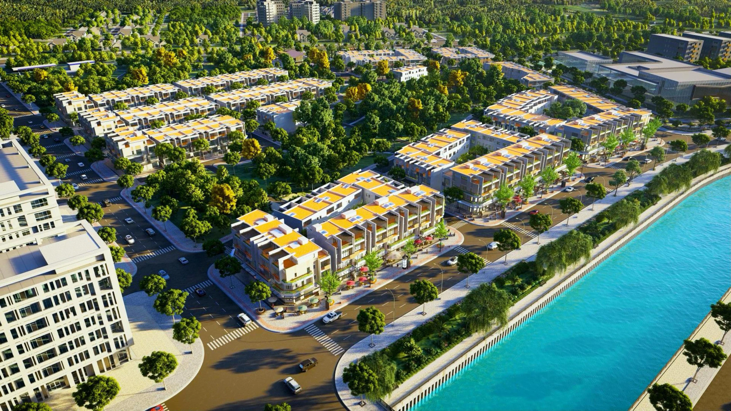 Điểm nhấn dự án là toàn bộ sản phẩm thấp tầng có mặt tiền 7 mét, hoàn thiện mặt ngoài bằng đá nhập khẩu, thiết kế sang trọng và linh hoạt công năng sử dụng (Ảnh minh hoạ)